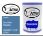 Preview: Saab, Sky Blue Metallic, WA889T / 318 / GOM: 500ml Lackdose, von ATW Autoteile West.